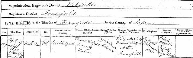 CHATFIELD Ruth Ann Birth 1838.jpg